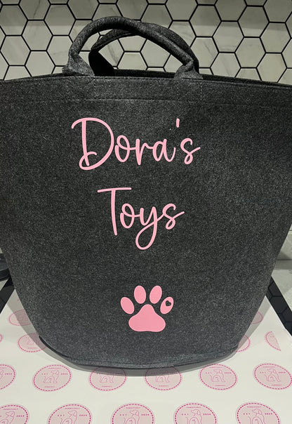 Personalised Toy Bag - Pawsitively Purrfect