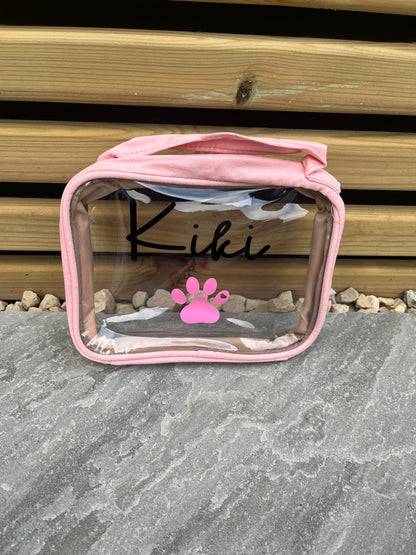 Personalised Vanity/Travel Bags - Pawsitively Purrfect