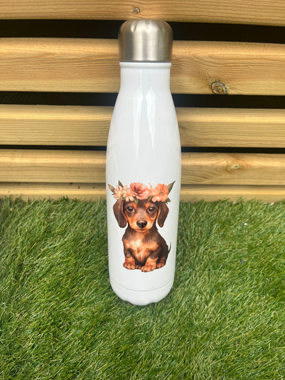 Pet Themed Stainless Steel Double Walled Bottle 500ml - Personalised - Pawsitively Purrfect