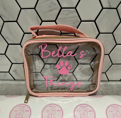 Personalised Vanity/Travel Bags - Pawsitively Purrfect