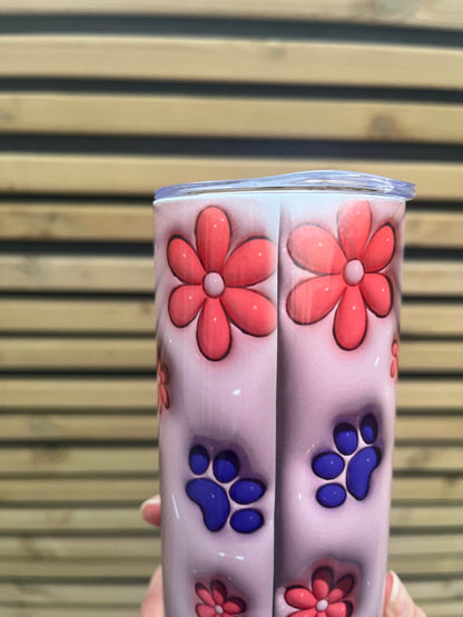 Pet Themed Tumbler 20oz - Blooper - Pawsitively Purrfect