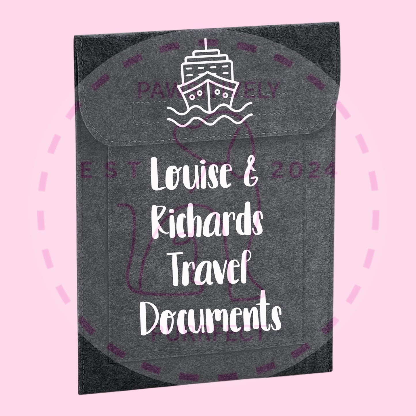 Personalised Travel Document Wallet