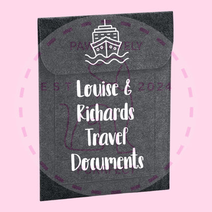 Personalised Travel Document Wallet