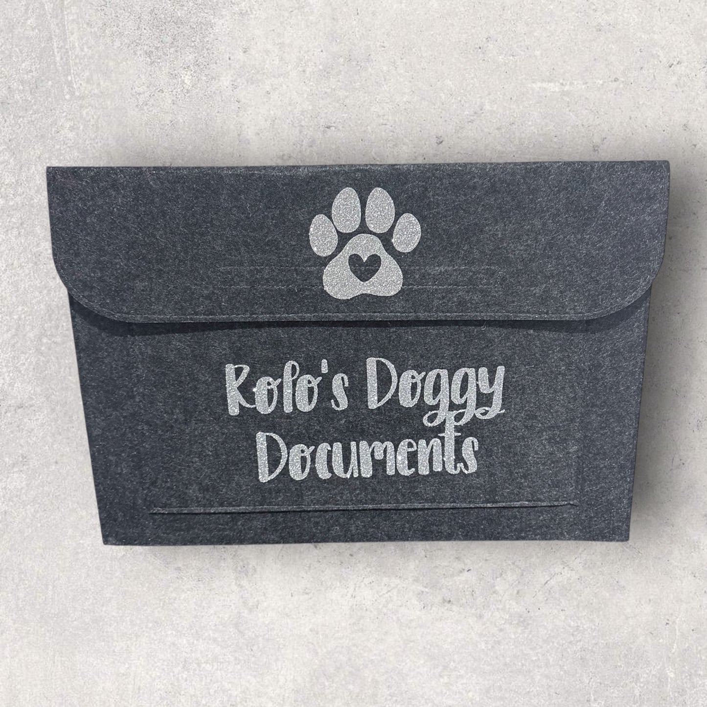 Personalised Pet Themed Document Wallet
