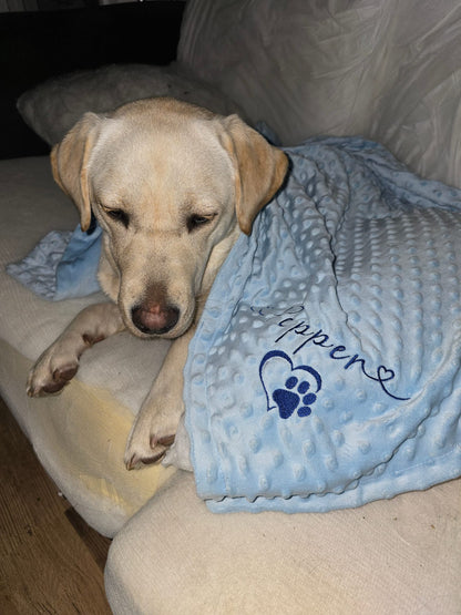 Embroidered Personalised Pet Blankets | Personalised Pet Gifts