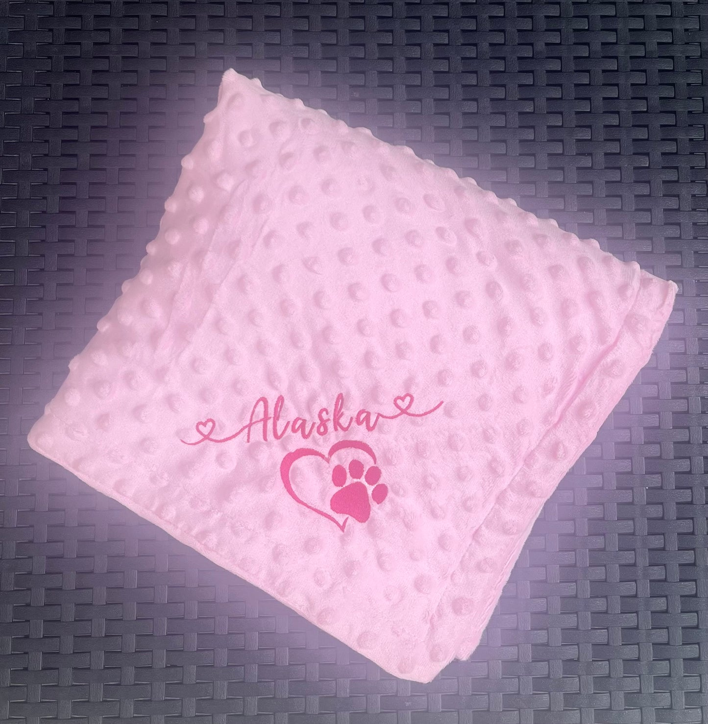 Personalised Pet Blankets - Waffle Style - Pawsitively Purrfect