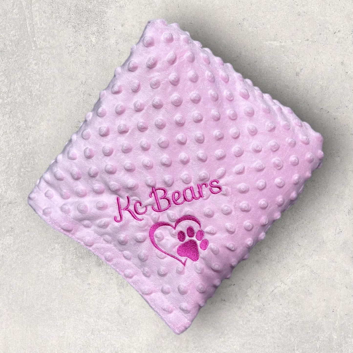 Embroidered Personalised Pet Blankets