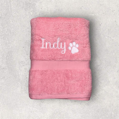 Embroidered Personalised Pet Towel - 2 Sizes Available