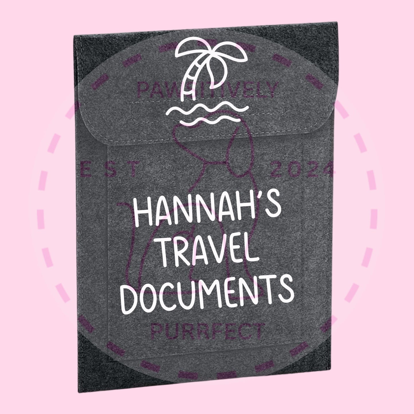 Personalised Travel Document Wallet