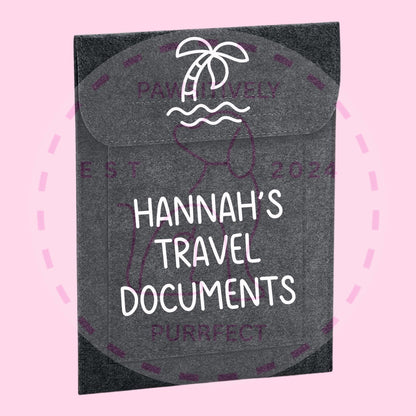 Personalised Travel Document Wallet