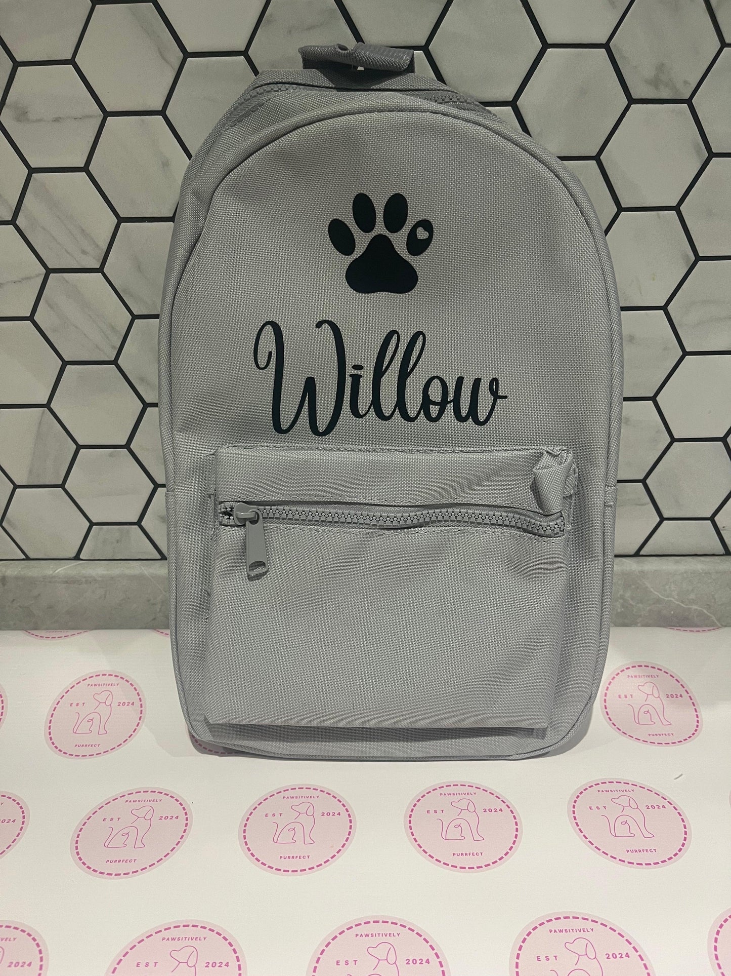 Personalised Mini Backpacks - Pawsitively Purrfect