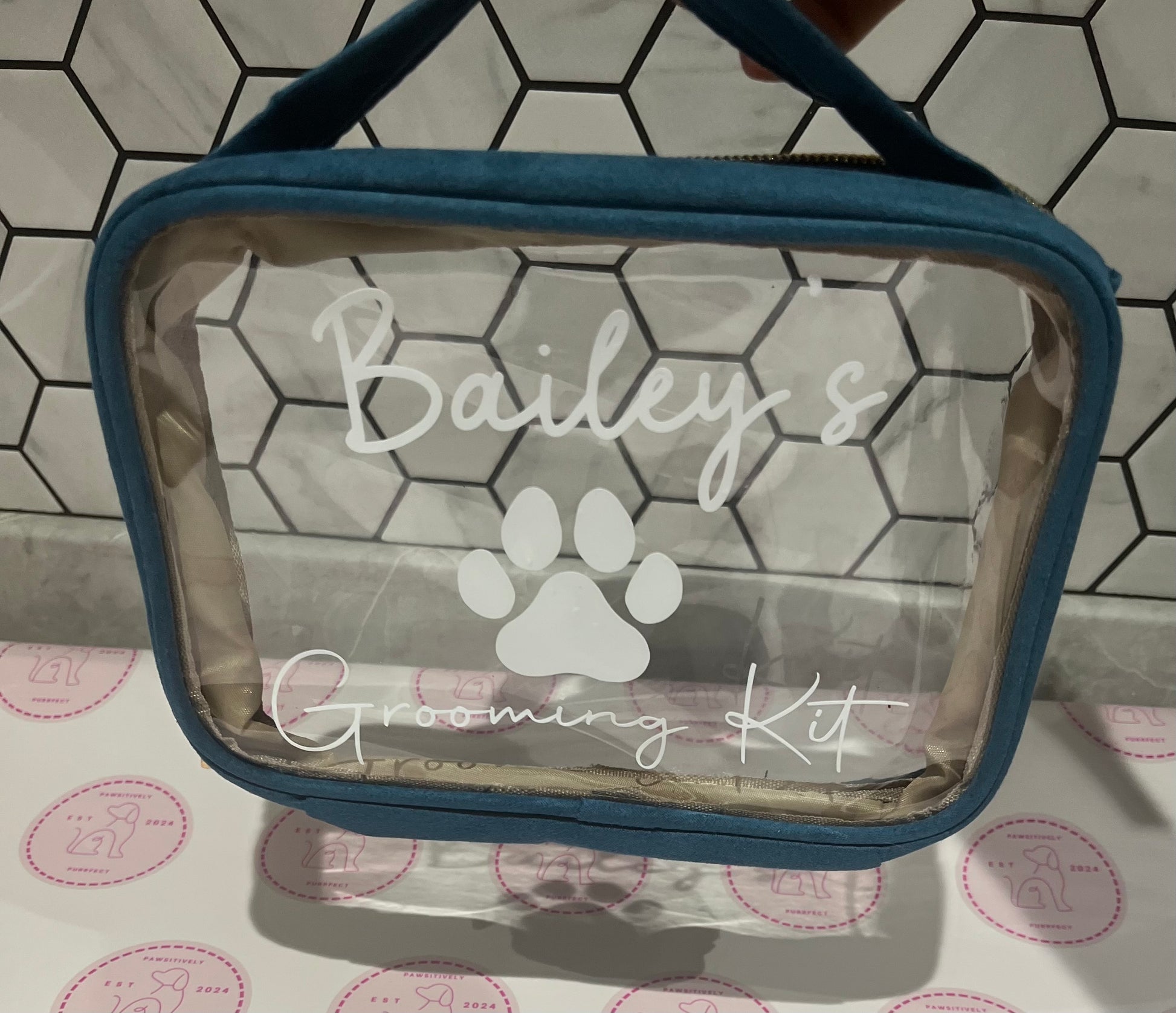 Personalised Vanity/Travel Bags - Pawsitively Purrfect