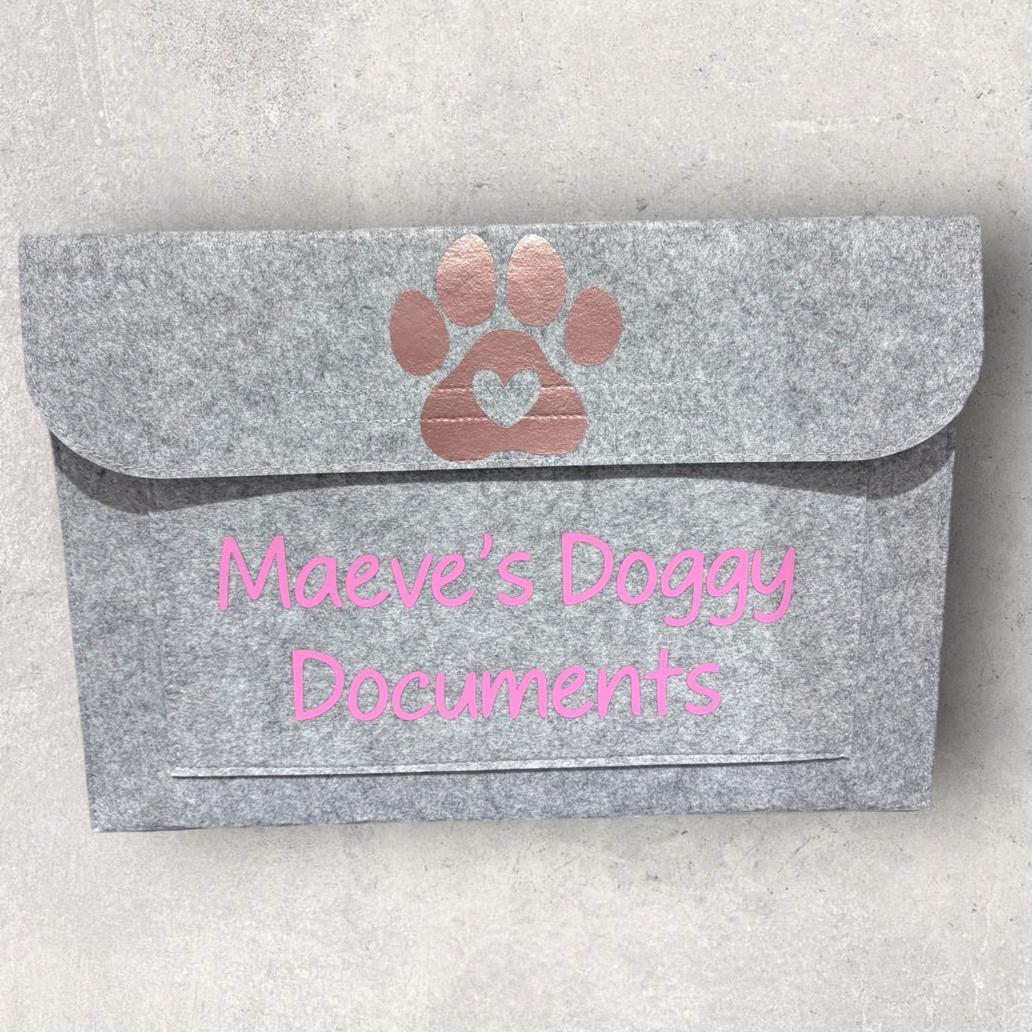 Personalised Pet Themed Document Wallet