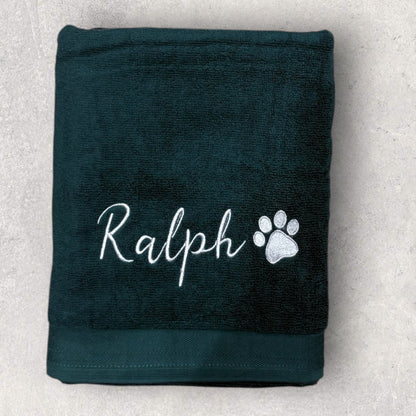 Embroidered Personalised Pet Towel - 2 Sizes Available