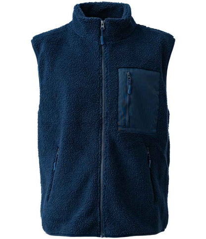 Unisex Workwear Borg Fleece Zipped Gillet