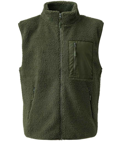 Unisex Workwear Borg Fleece Zipped Gillet