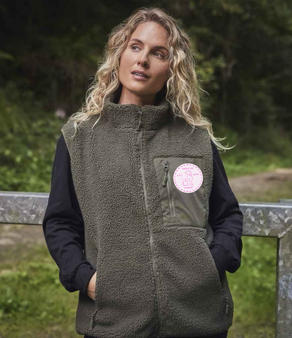 Unisex Workwear Borg Fleece Zipped Gillet