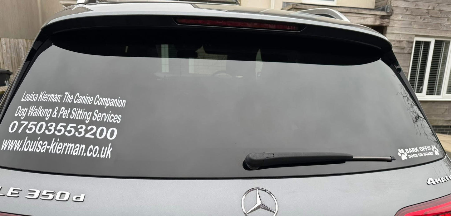 Personalised Car Window Vinyl | Great For Businesses