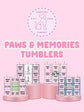 Personalised Paws & Memories Photo Thermal Stainless Steel Tumbler 20oz