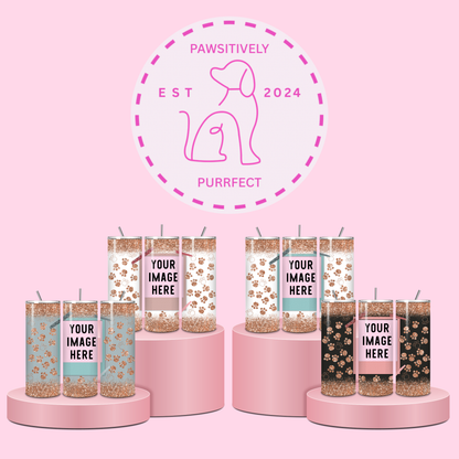 Personalised Pet Lover Photo Thermal Stainless Steel Tumbler 20oz | Pet Gifts For Humans |