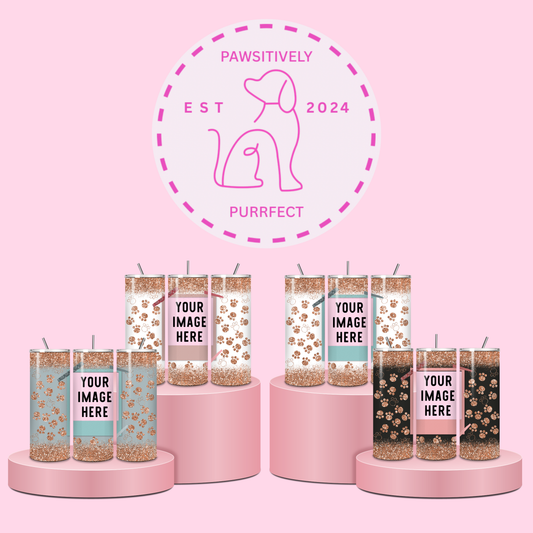 Personalised Pet Lover Photo Thermal Stainless Steel Tumbler 20oz | Pet Gifts For Humans |