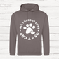 hoodie with all i needs is love and a dog in white