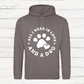 hoodie with all i needs is love and a dog in white