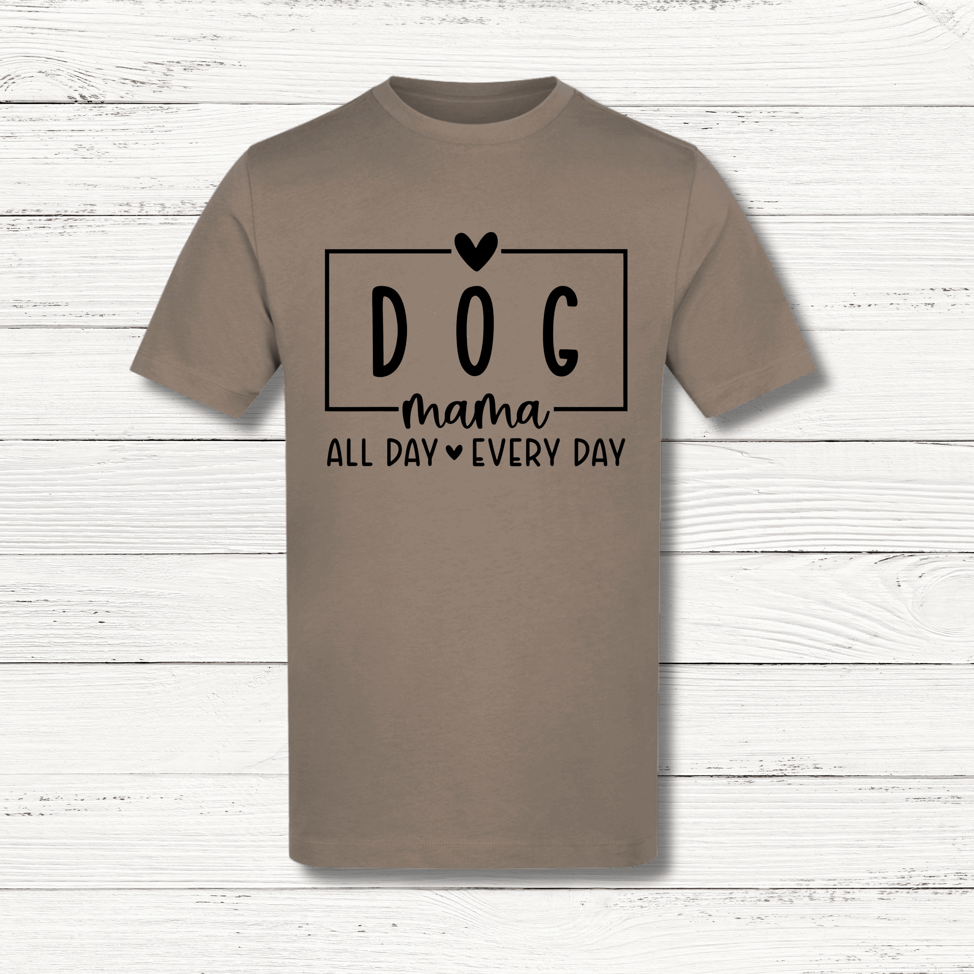 T-shirt with Dog Mama All Day Every Day design