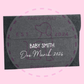 Personalised baby and child document wallet with custom name
