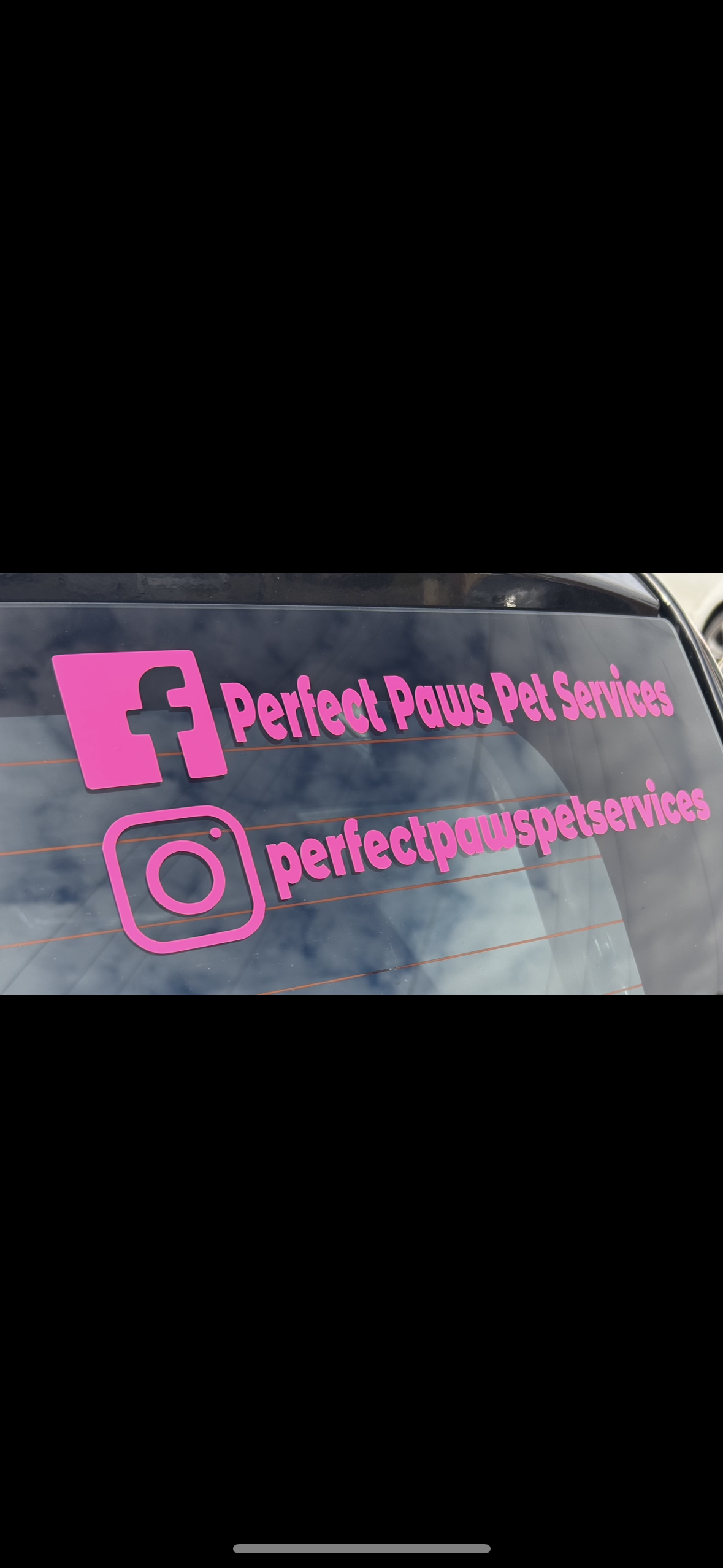 Our personalised car window vinyl decal