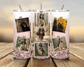 Personalised dog photo tumbler featuring a pet collage