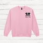 Pink personalised sweatshirt with bulldog peeking design
