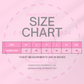 Women's personalised dog sweatshirt size guide.